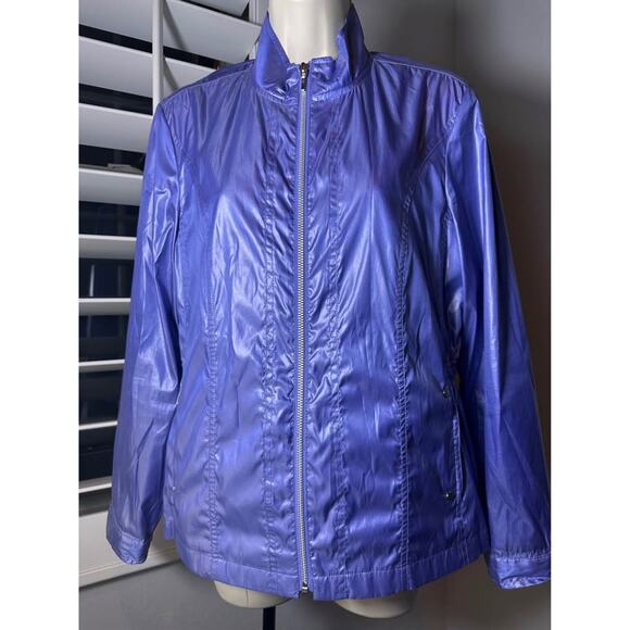 Chicos Zenergy Full Zip Windbreaker Jacket SIZE 1 - Picture 1 of 9
